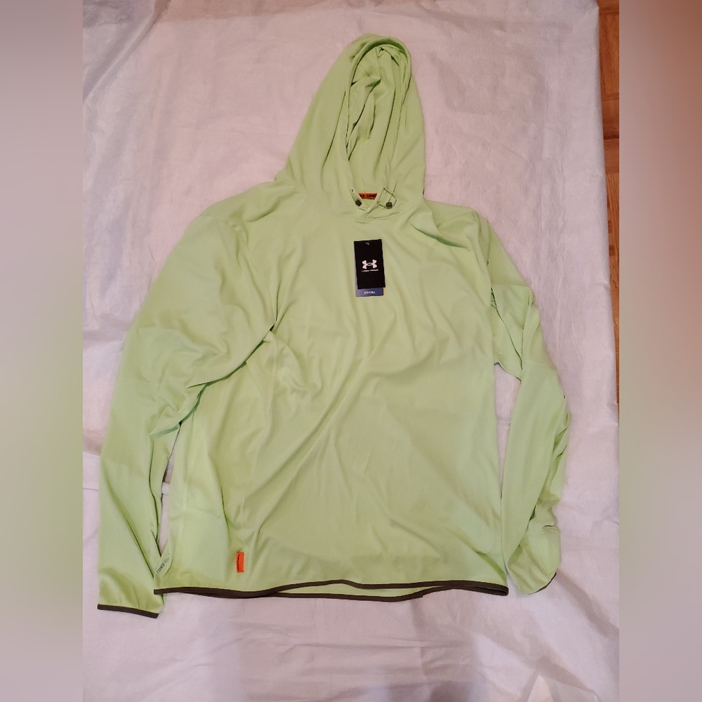 Under Armour Iso Chill Lime Green Light Weight Windbreaker Jacket NWT Size XXL
